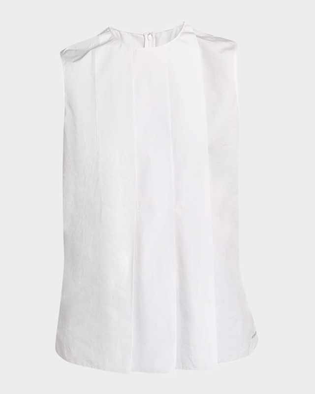 Pleated Sleeveless Top